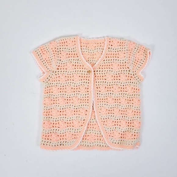 Vintage Sweaters - *Free With Purchase* Knit Cardigan Single Button Closure